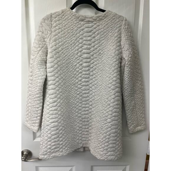 Soft surroundings Ivory Cream Snap Down Button Quilted Jacket XS S - Picture 5 of 8